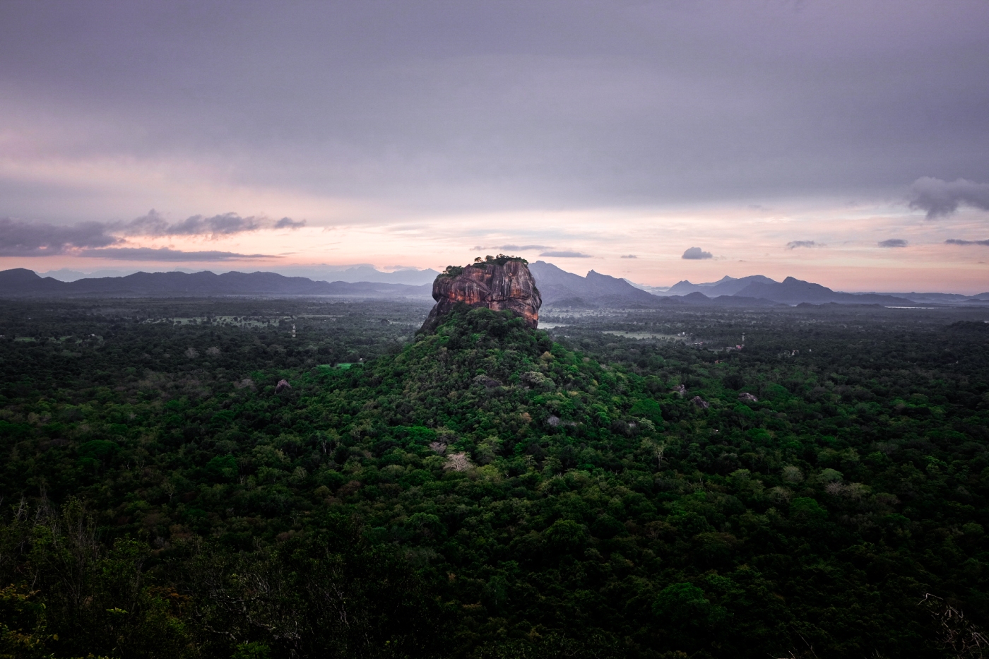 Climbing Pidurangala Rock for sunrise in Sigiriya